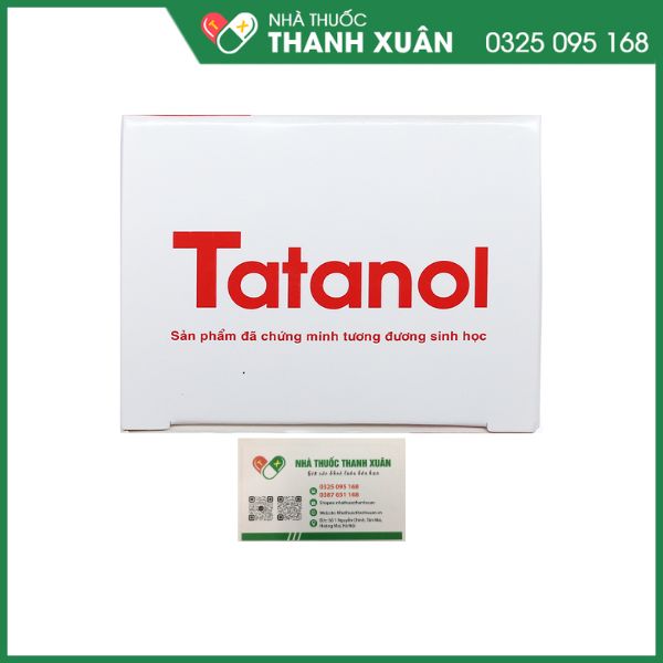 Tatanol 500 giảm đau, hạ sốt (10 vỉ x 10 viên)